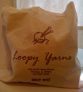 Loopy Yarns bag - A Chicago Yarn Store Souvenir!