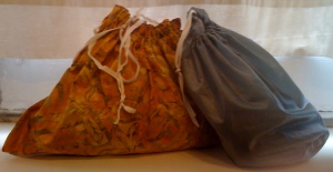 Vere Halstead's Knitting Bags - Where I keep my special lace projects!